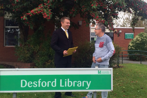 Local author Stewart Bint backs the save Local Libraries Campaign