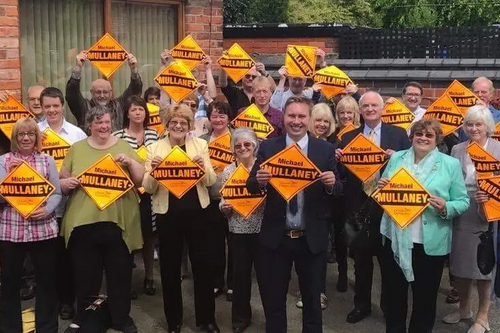 A big turnout for Michael Mullaney's campaign launch in Hinckley and Bosworth